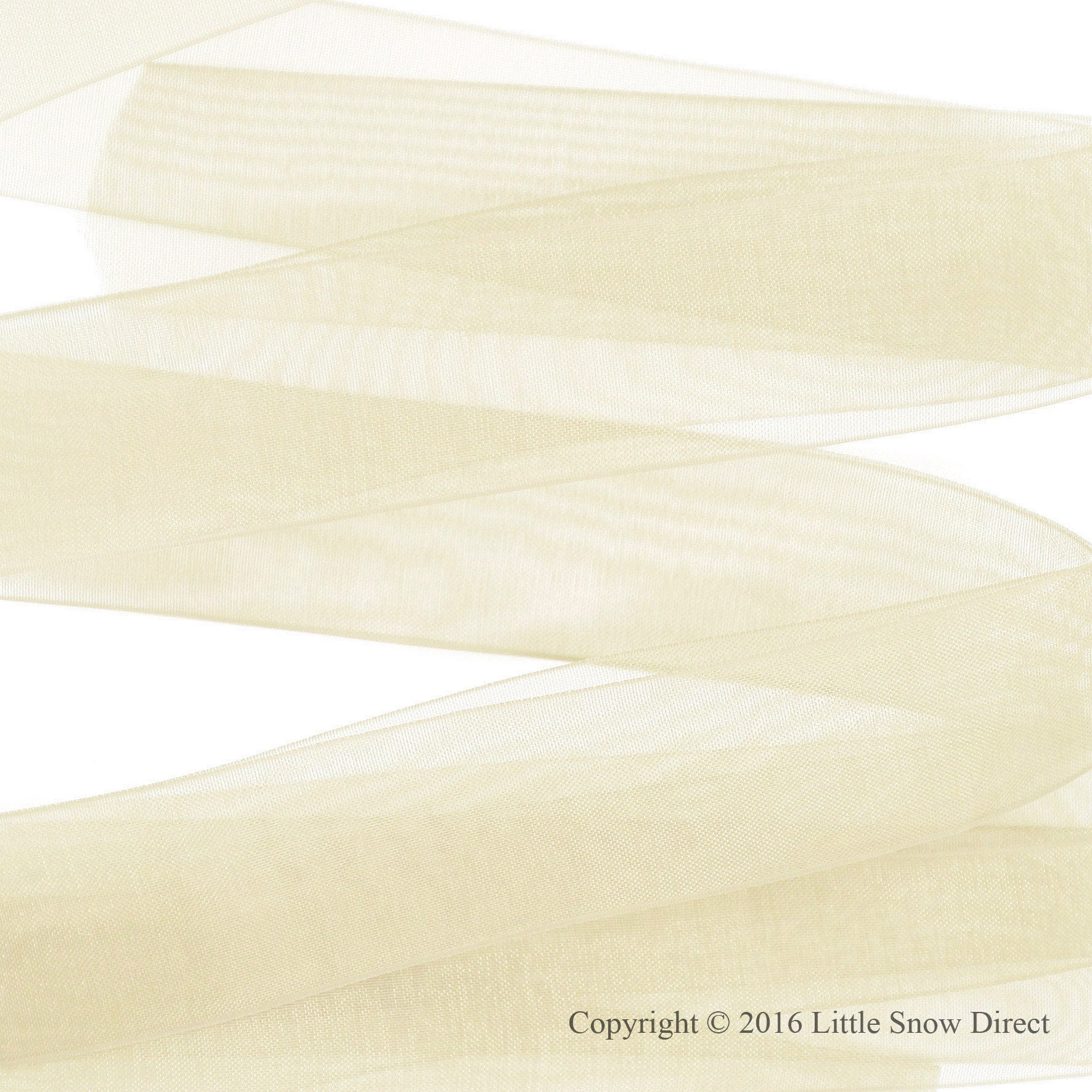 Cream Organza Sheer Ribbon