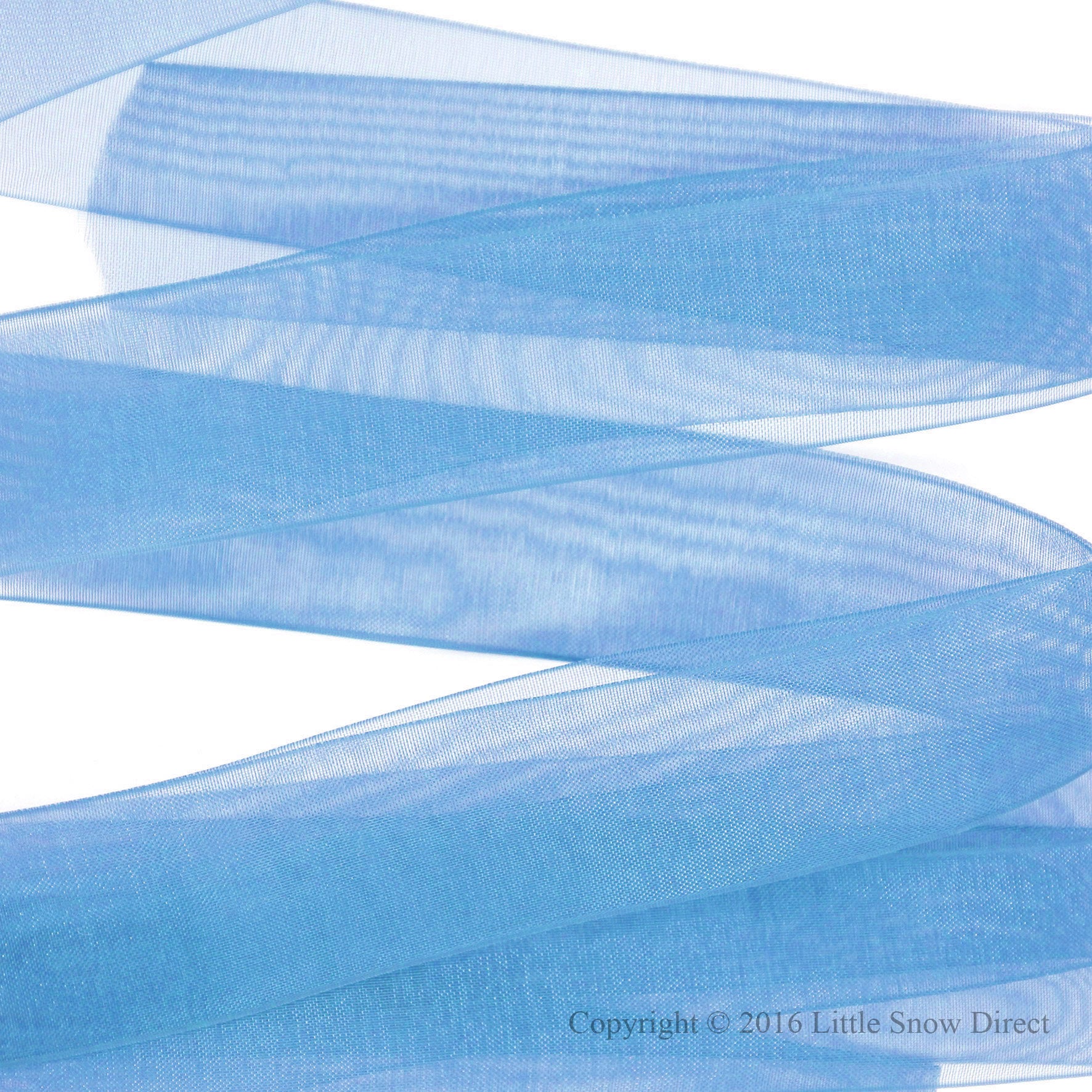 French Blue Organza Sheer Ribbon