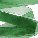 Forest Green Organza Sheer Ribbon