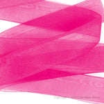 Cerise Organza Sheer Ribbon