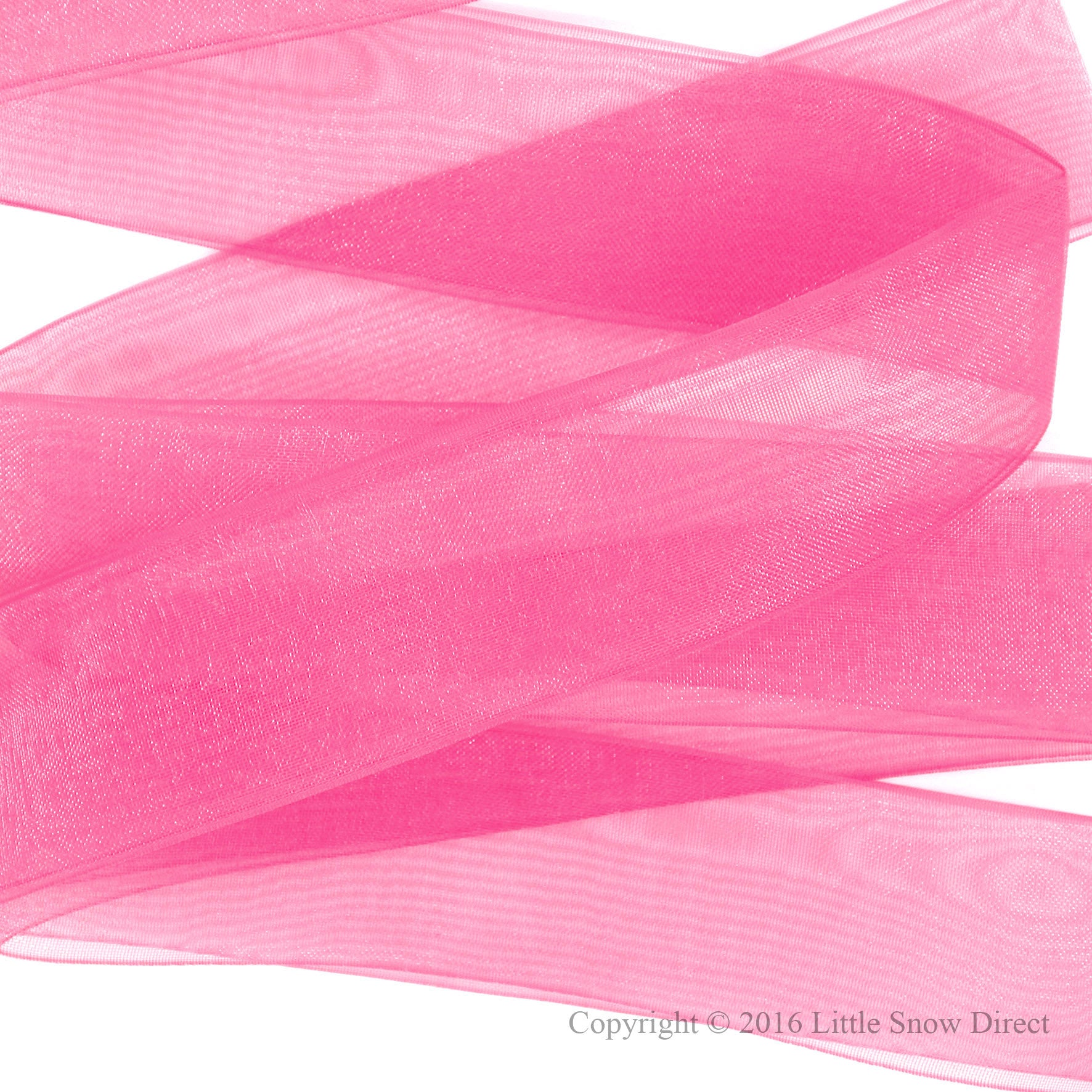 Hot Pink Organza Sheer Ribbon