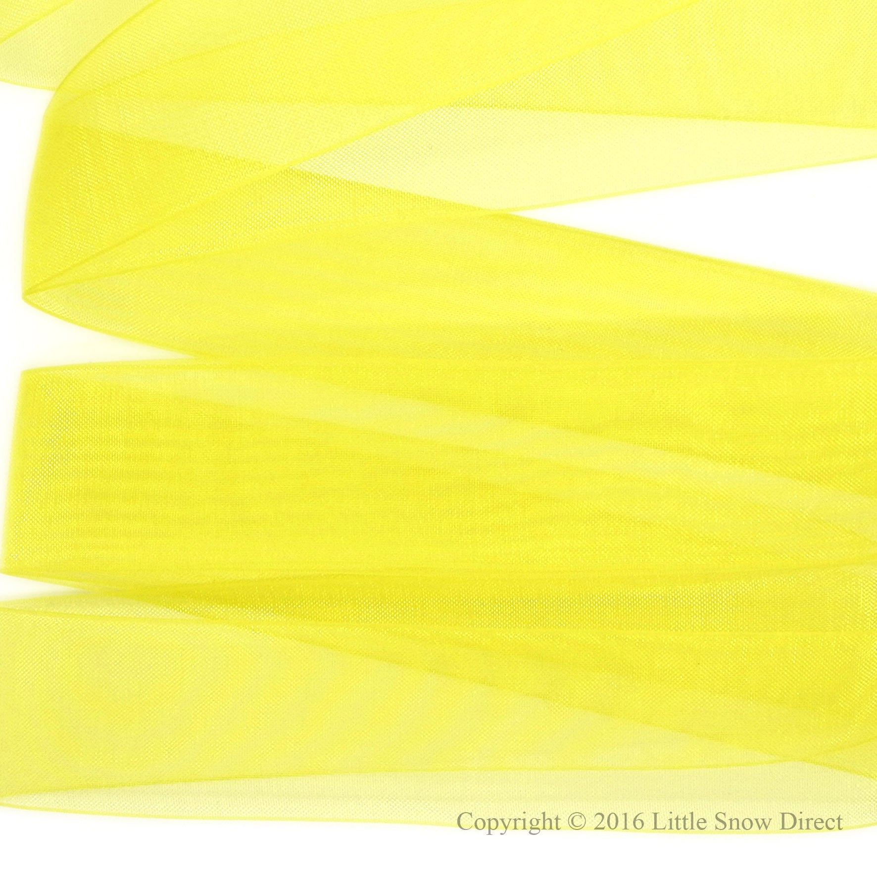 Lemon Organza Sheer Ribbon