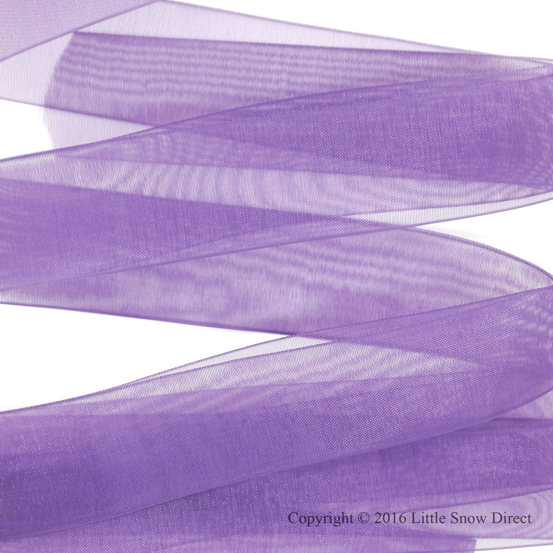 Lilac Organza Sheer Ribbon