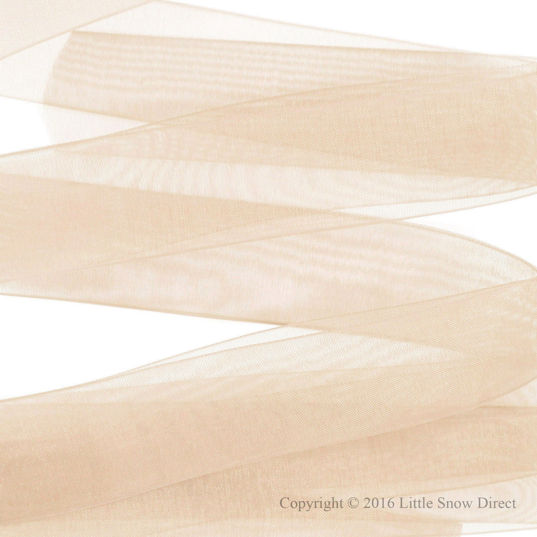 Petal Peach Organza Sheer Ribbon
