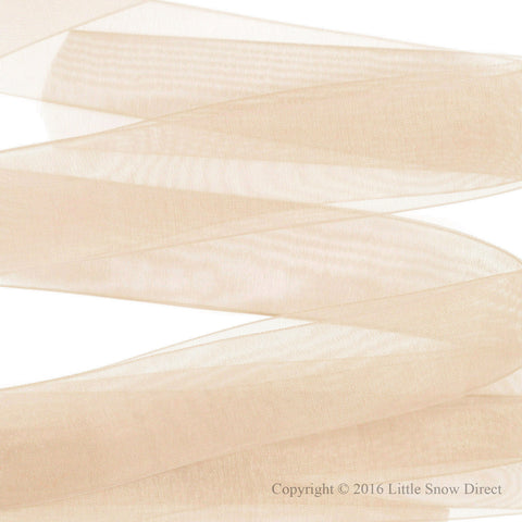 Petal Peach Organza Sheer Ribbon