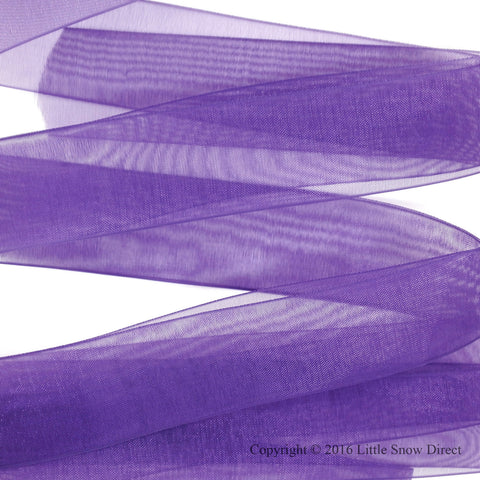 Purple Organza Sheer Ribbon