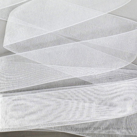 White Organza Sheer Ribbon