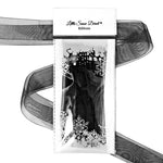 Black Organza Sheer Ribbon