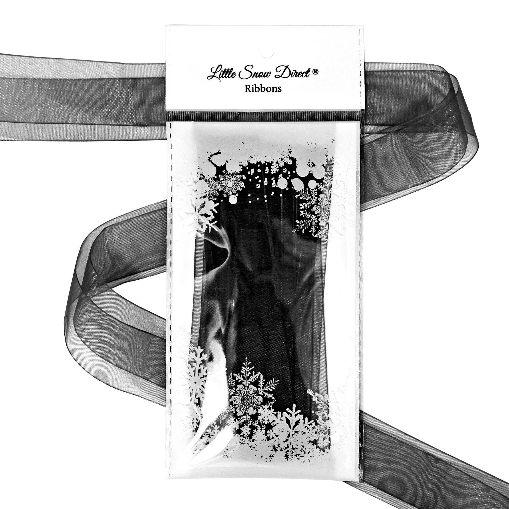 Black Organza Sheer Ribbon