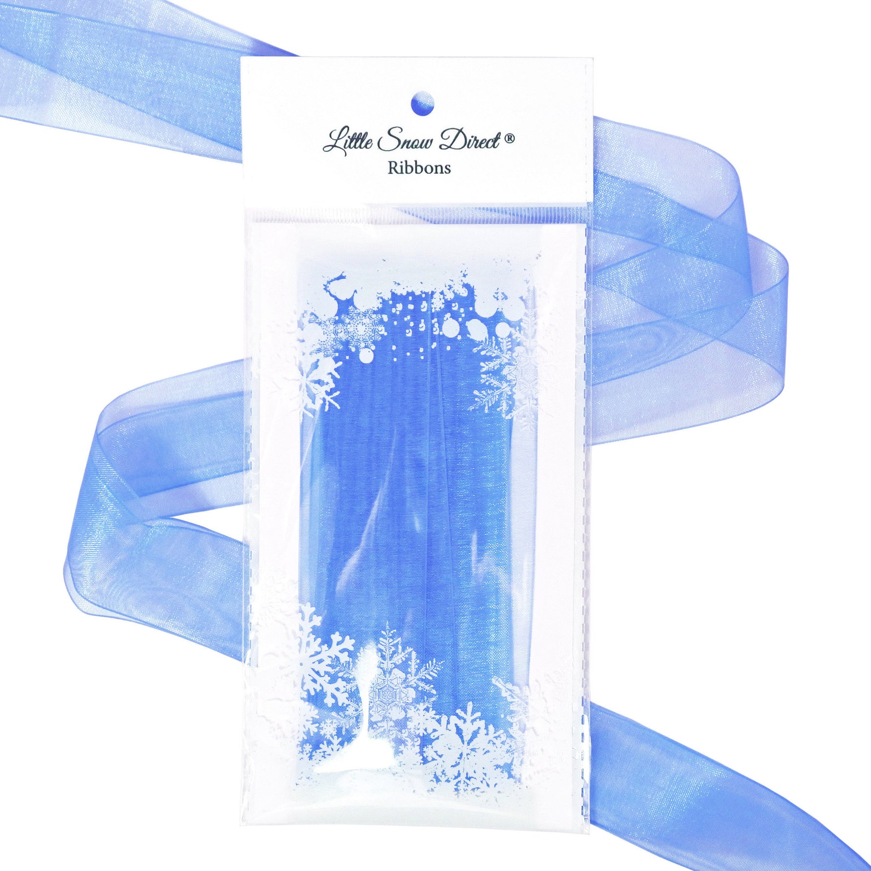 French Blue Organza Sheer Ribbon