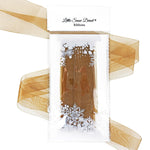 Golden Brown Organza Sheer Ribbon