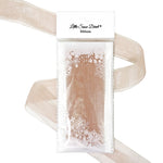 Taupe Organza Sheer Ribbon