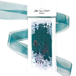 Teal Organza Sheer Ribbon
