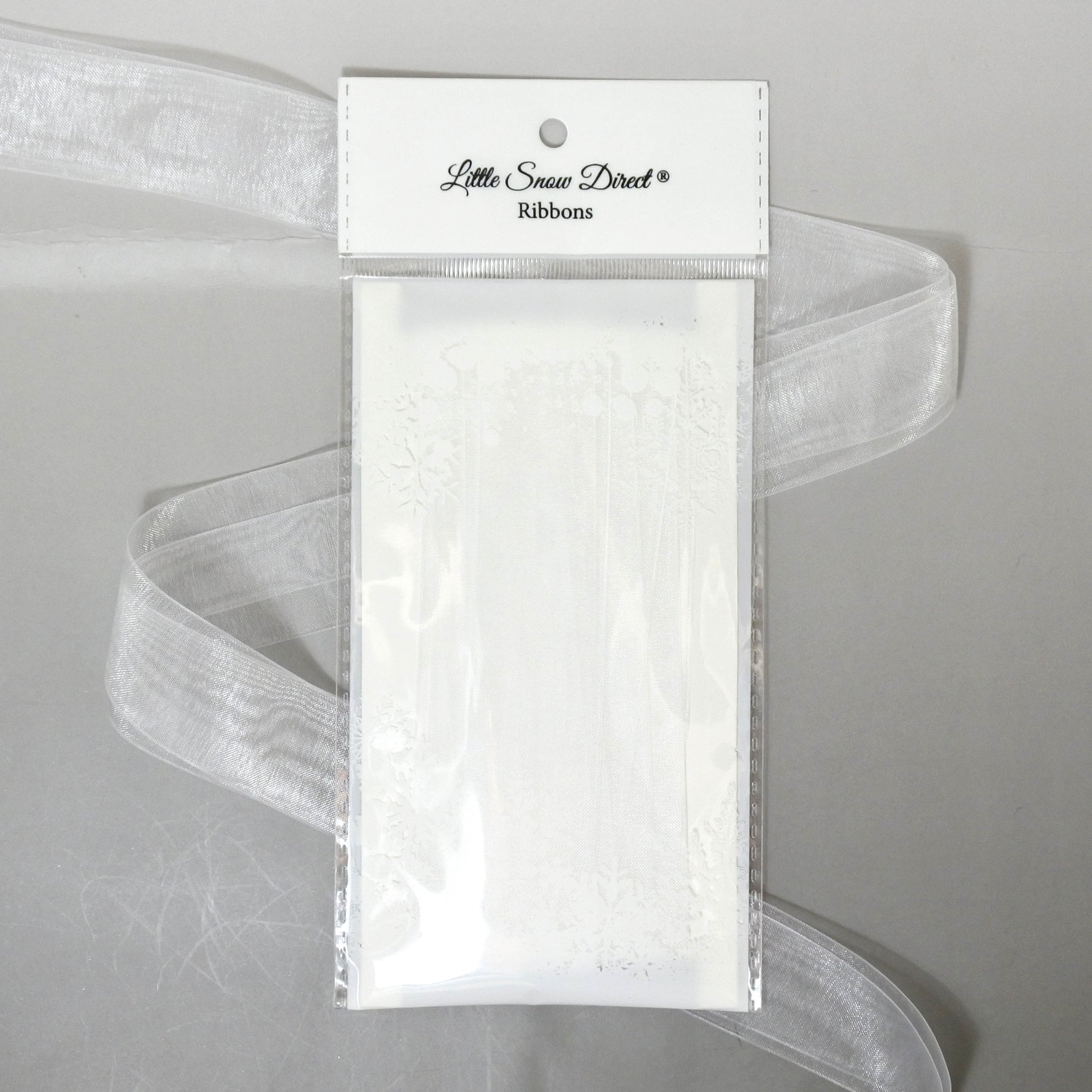 White Organza Sheer Ribbon