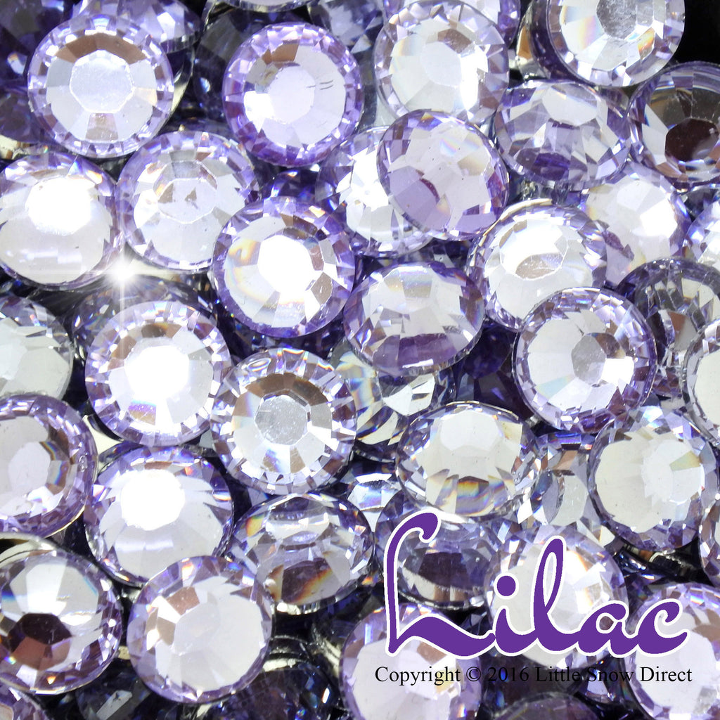 Lilac Resin Flat Back Rhinestone Diamante Gems - 1000 pcs