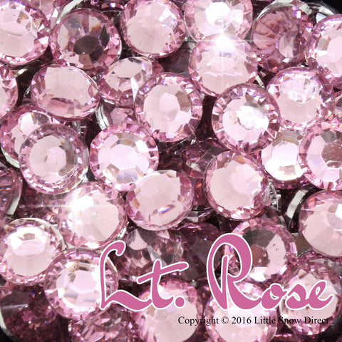 Light Rose Resin Flat Back Rhinestone Diamante Gems - 1000 pcs