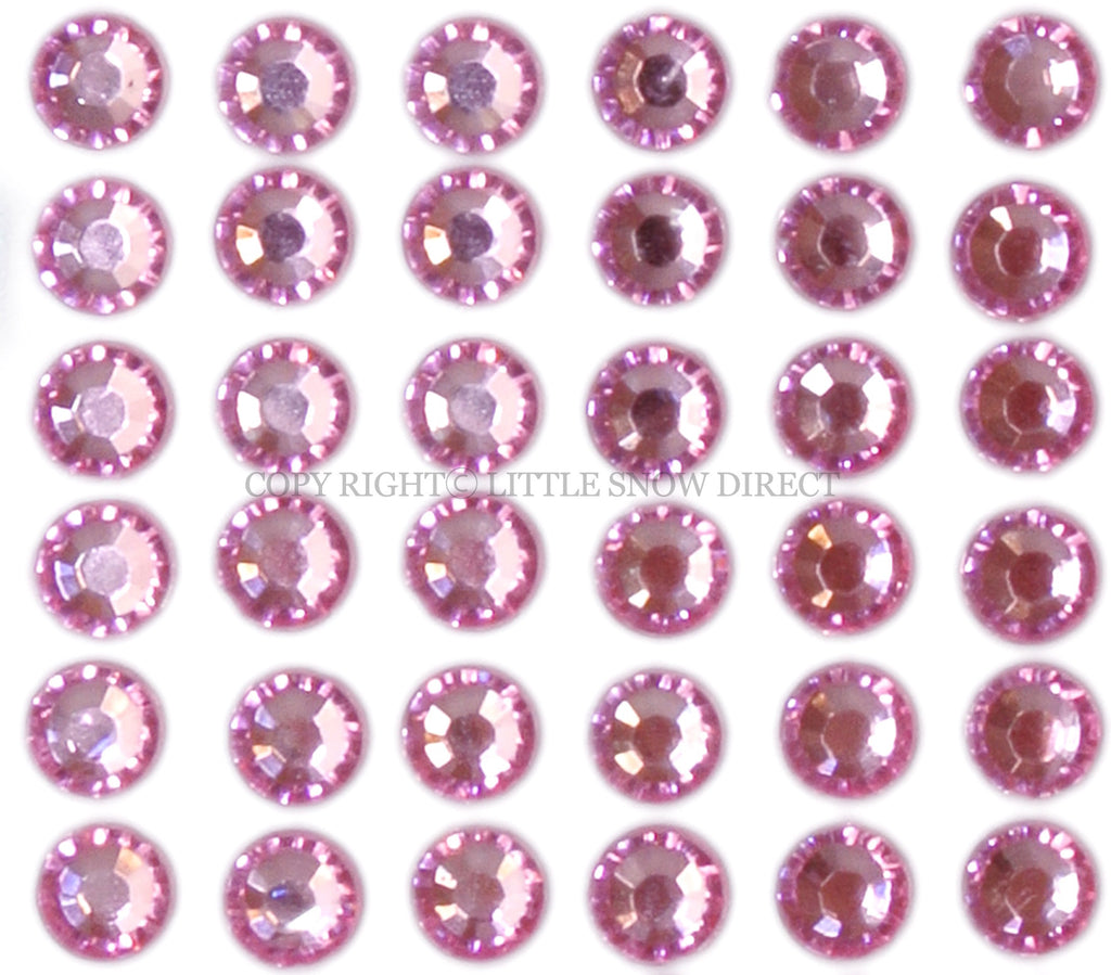 Rose Pink Self-Adhesive Stick On Rhinestone Gems (200pcs)