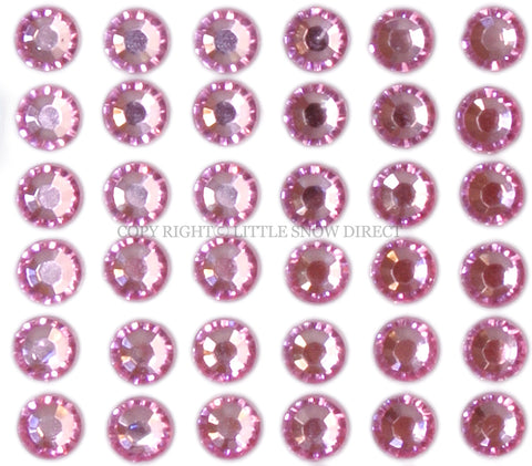 Rose Pink Self-Adhesive Stick On Rhinestone Gems (200pcs)
