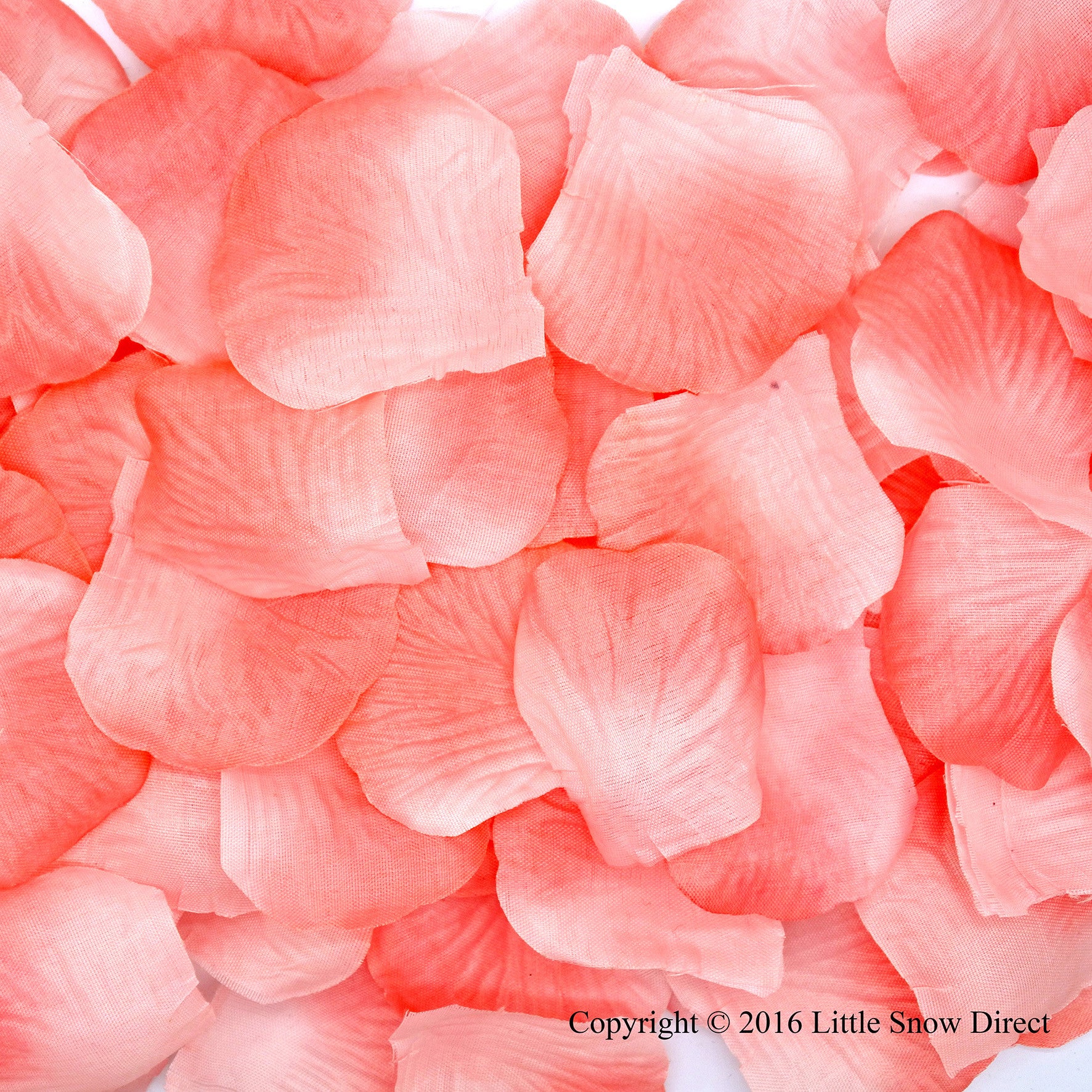 Coral Rose Artificial Silk Rose Petal Confetti - Pack of 100