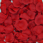 Burgundy Artificial Silk Rose Petal Confetti - Pack of 100