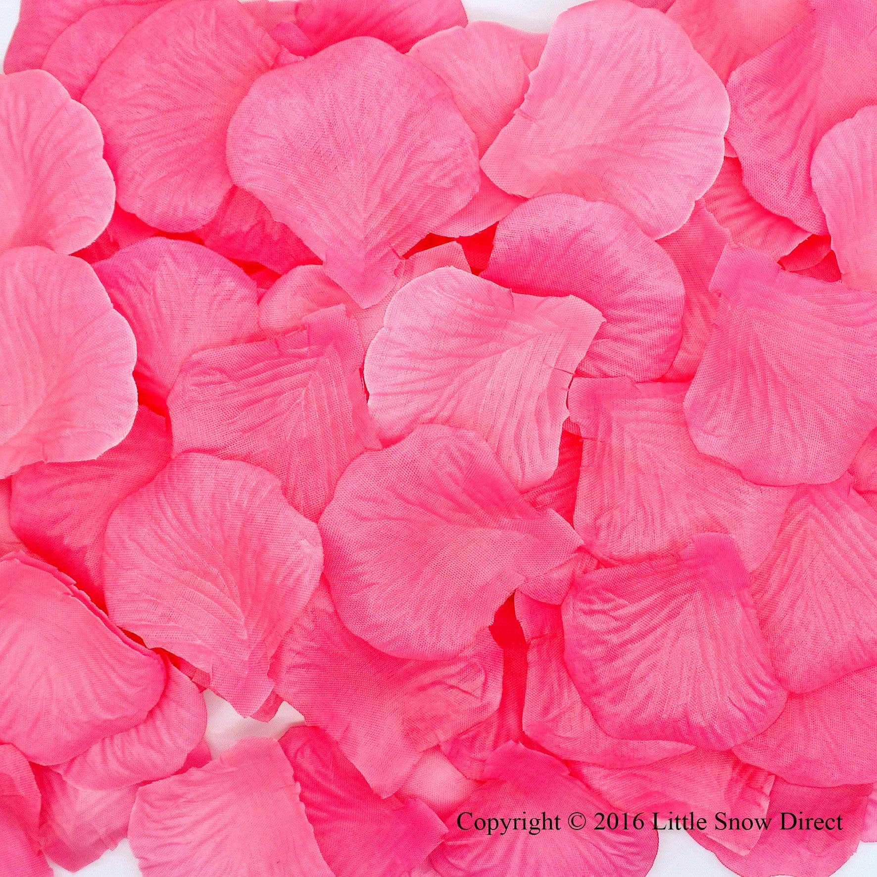 Hot Pink Artificial Silk Rose Petal Confetti - Pack of 100