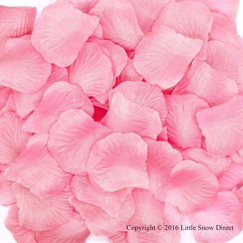Rose Pink Artificial Silk Rose Petal Confetti - Pack of 100
