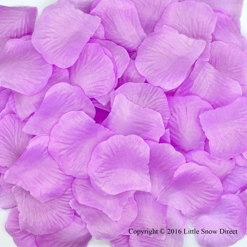 Lilac Artificial Silk Rose Petal Confetti - Pack of 100