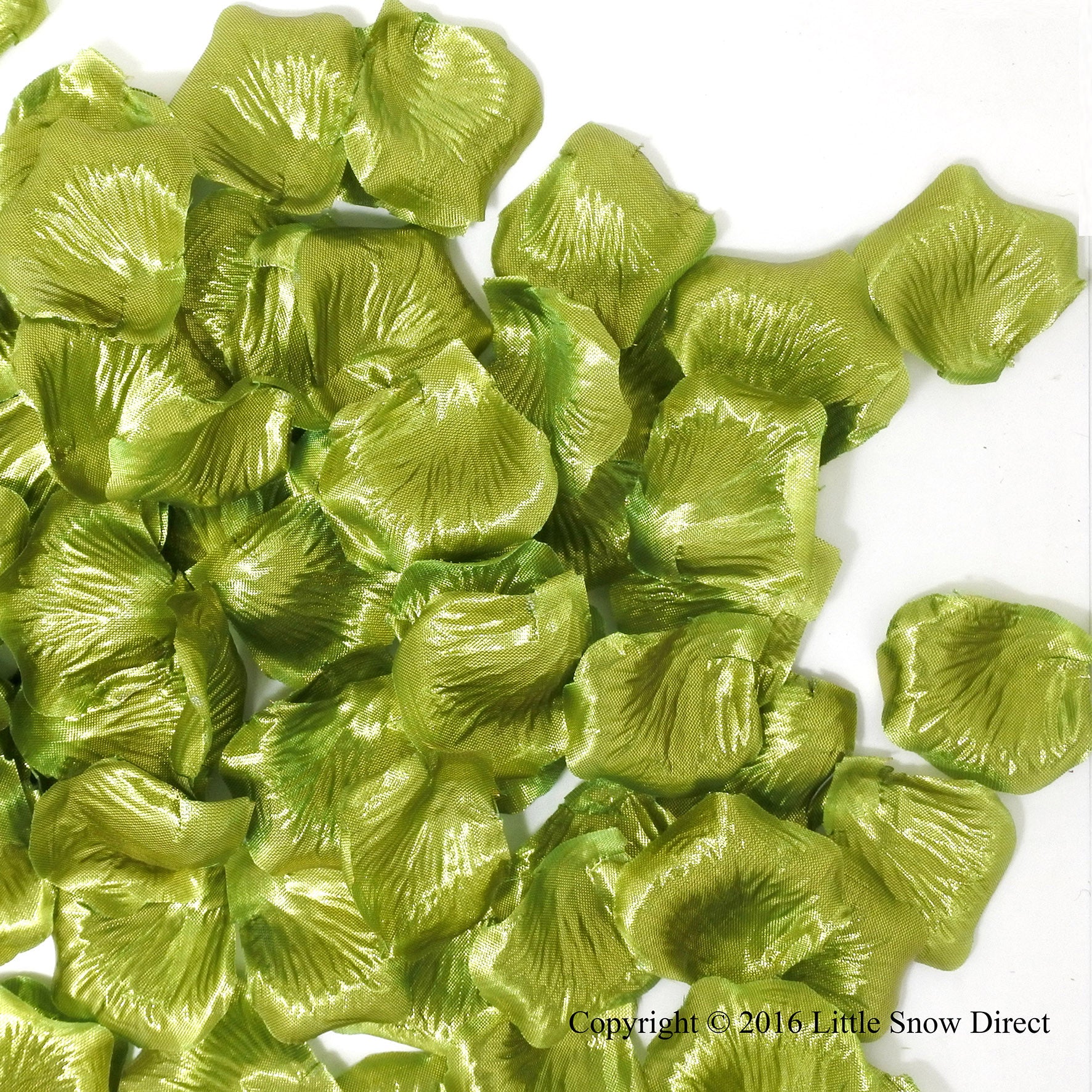 Sparkling Apple Green Artificial Silk Rose Petal Confetti - Pack of 100