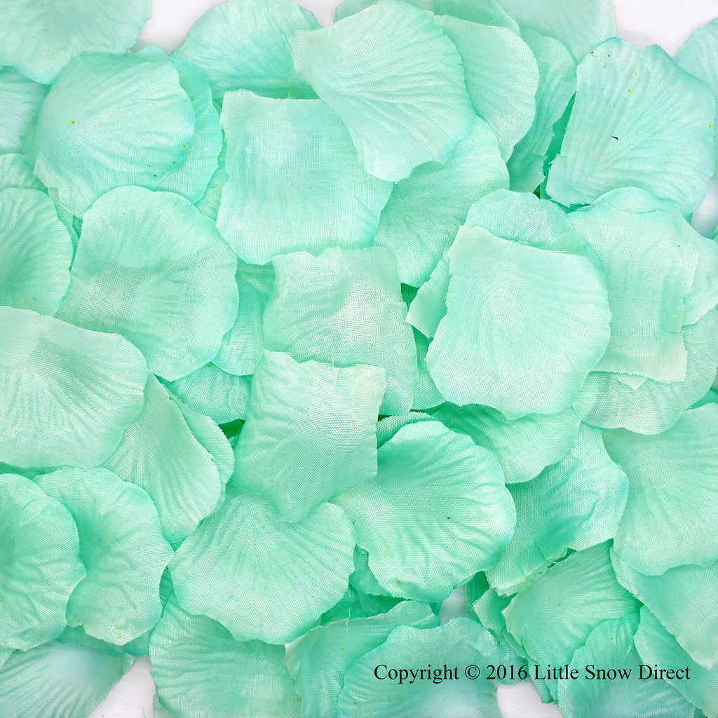 Mint Artificial Silk Rose Petal Confetti - Pack of 100