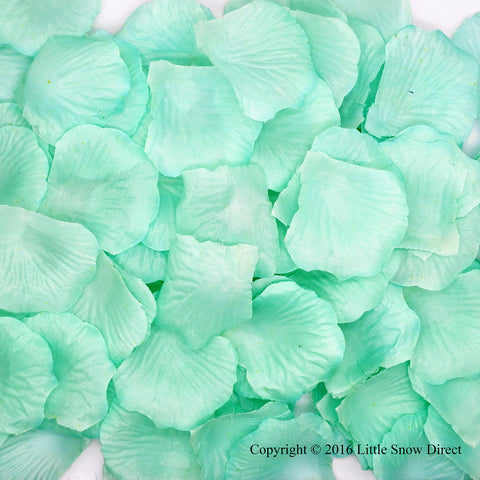 Mint Artificial Silk Rose Petal Confetti - Pack of 100
