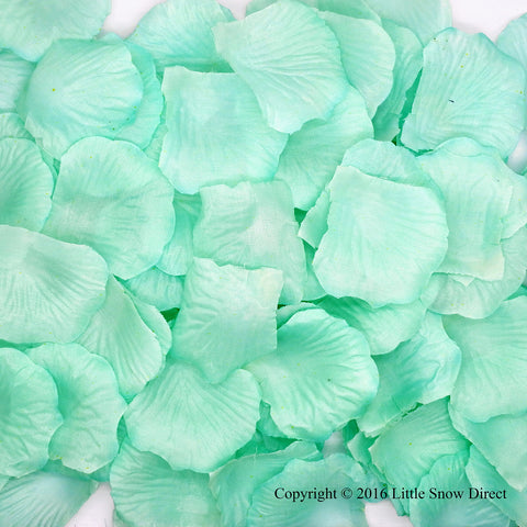 Mint Artificial Silk Rose Petal Confetti - Pack of 100