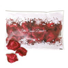 Sparkling Red Artificial Silk Rose Petal Confetti  - Pack of 100