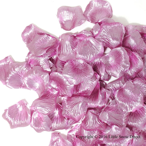 Sparkling Rose Pink Artificial Silk Rose Petal Confetti - Pack of 100