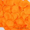 Orange Artificial Silk Rose Petal Confetti - Pack of 100