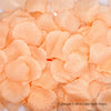 Peach Artificial Silk Rose Petal Confetti - Pack of 100