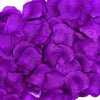 Plum Artificial Silk Rose Petal Confetti - Pack of 100