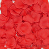 Red Artificial Silk Rose Petal Confetti - Pack of 100