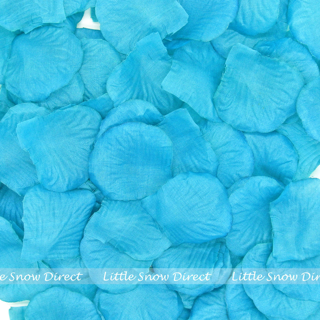 Turquoise Artificial Silk Rose Petal Confetti - Pack of 100