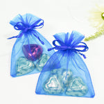 Royal Blue Organza Favour Bags - Pack of 10