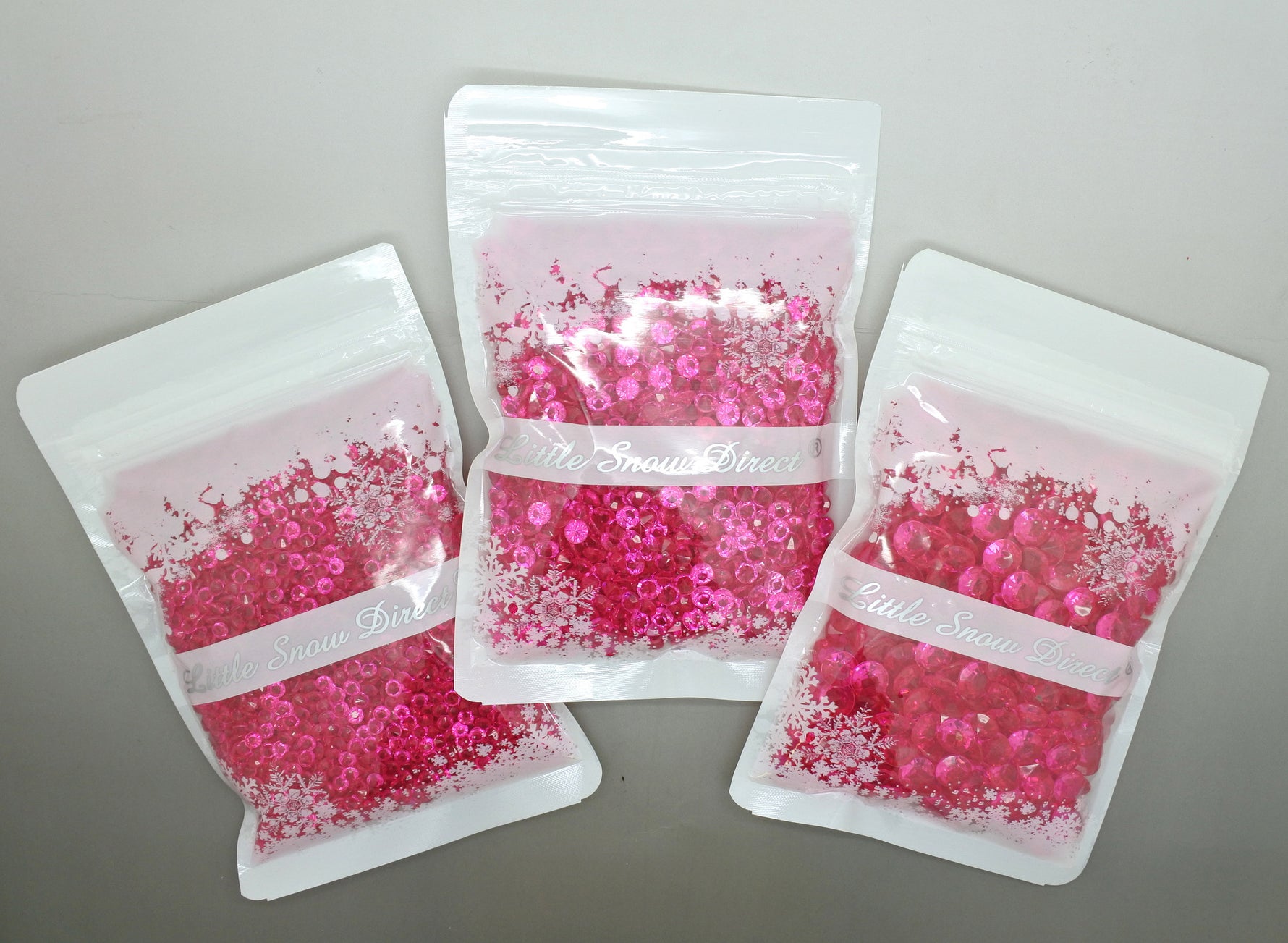 Cerise Table Crystal Scatter Diamonds