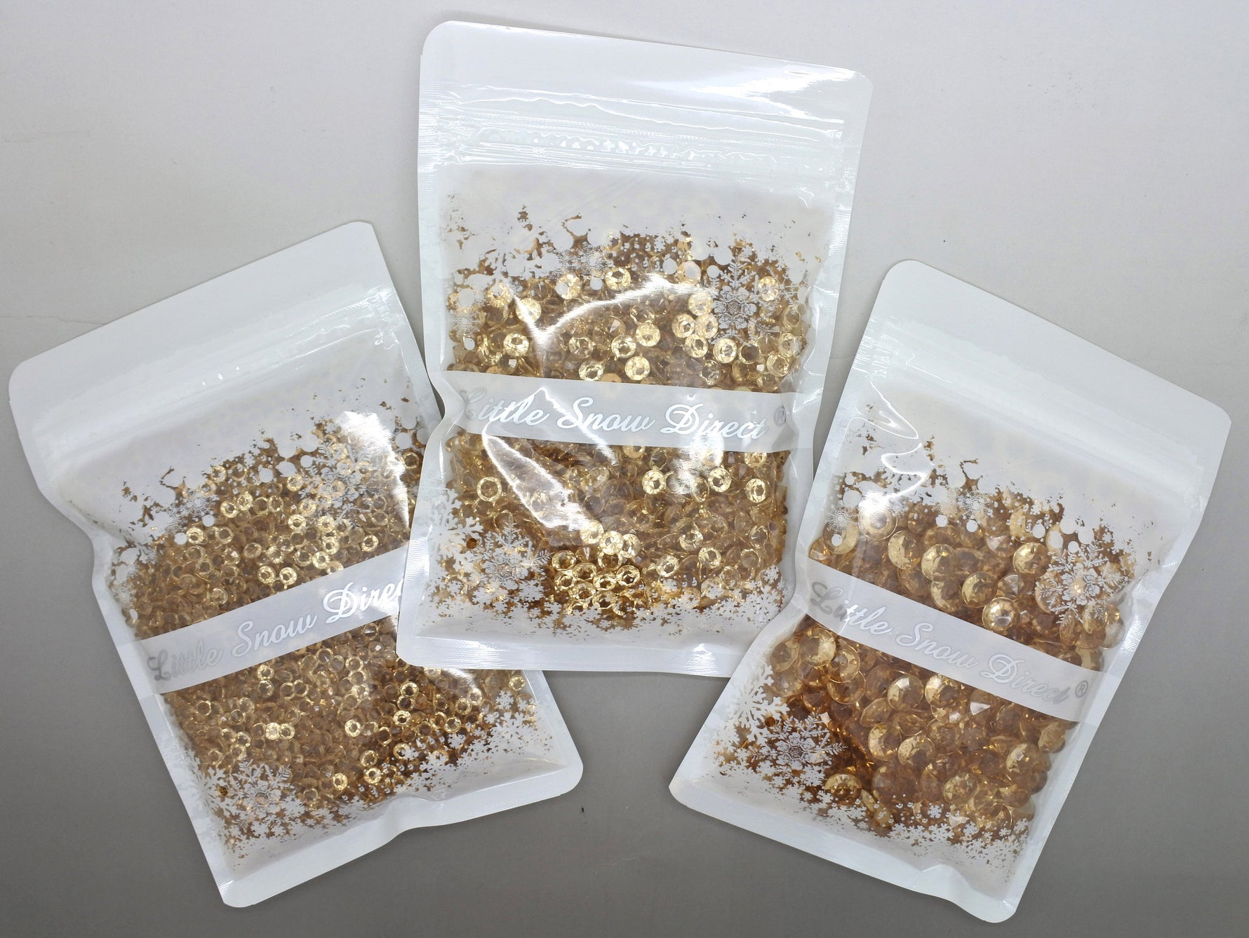 Pale Gold Table Crystal Scatter Diamonds
