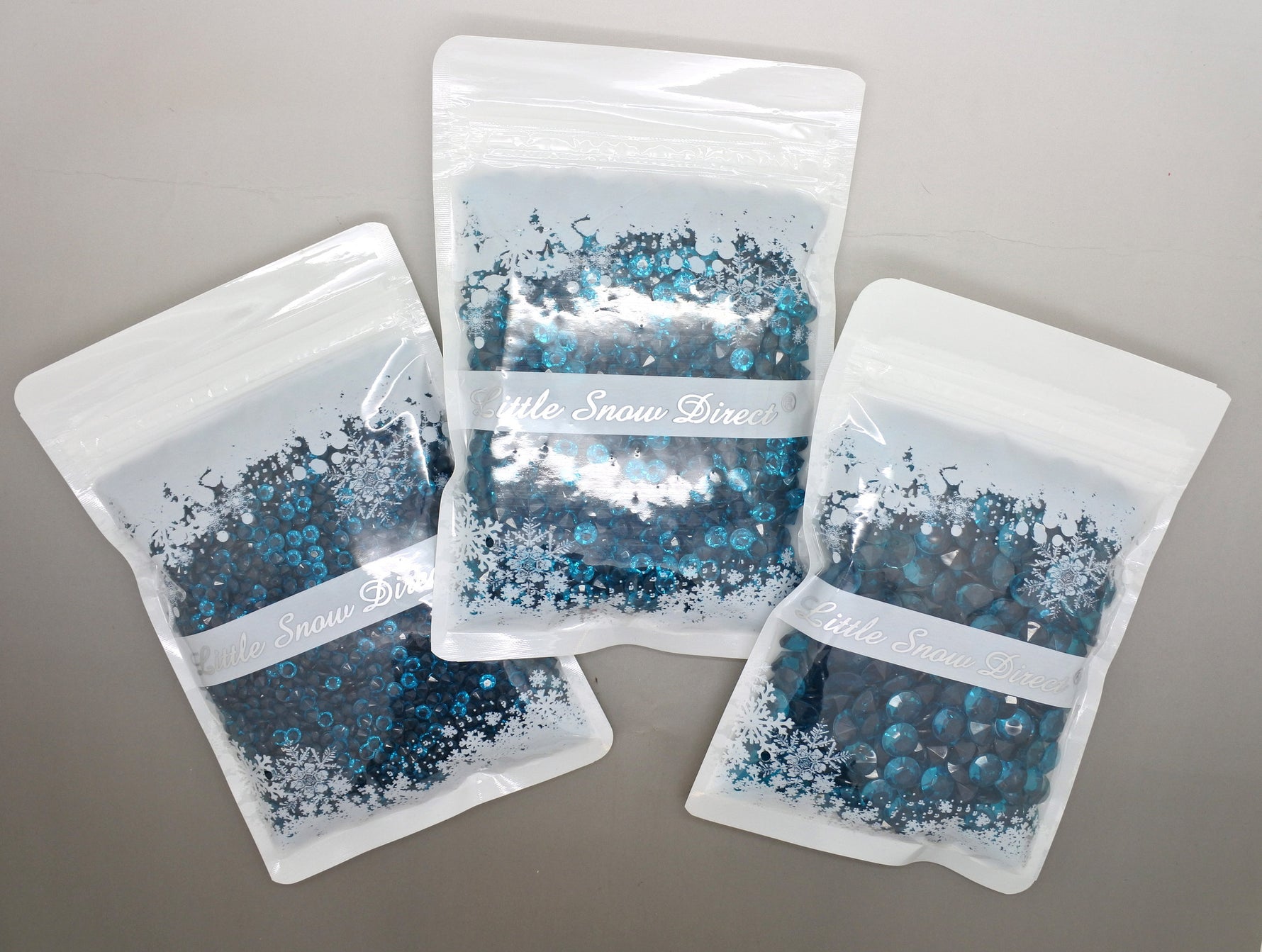 Teal Table Crystal Scatter Diamonds