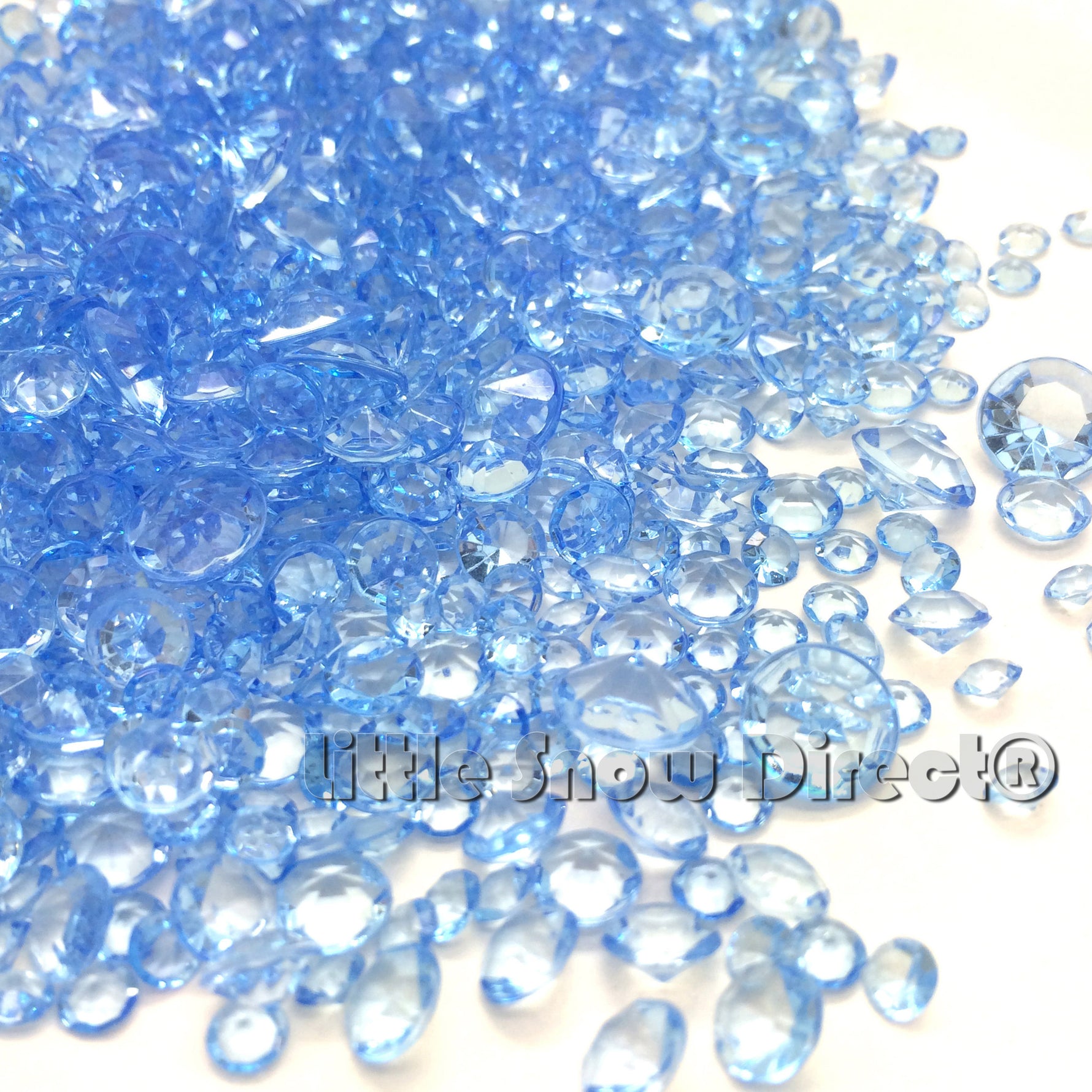 Baby Blue Table Crystal Scatter Diamonds