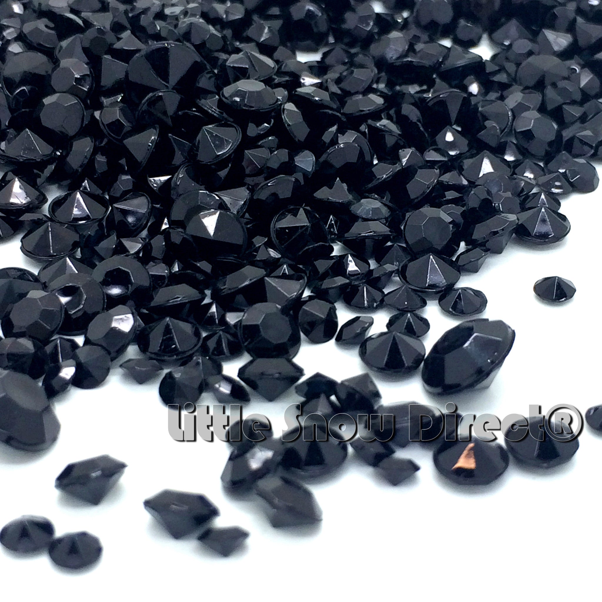Black Table Crystal Scatter Diamonds