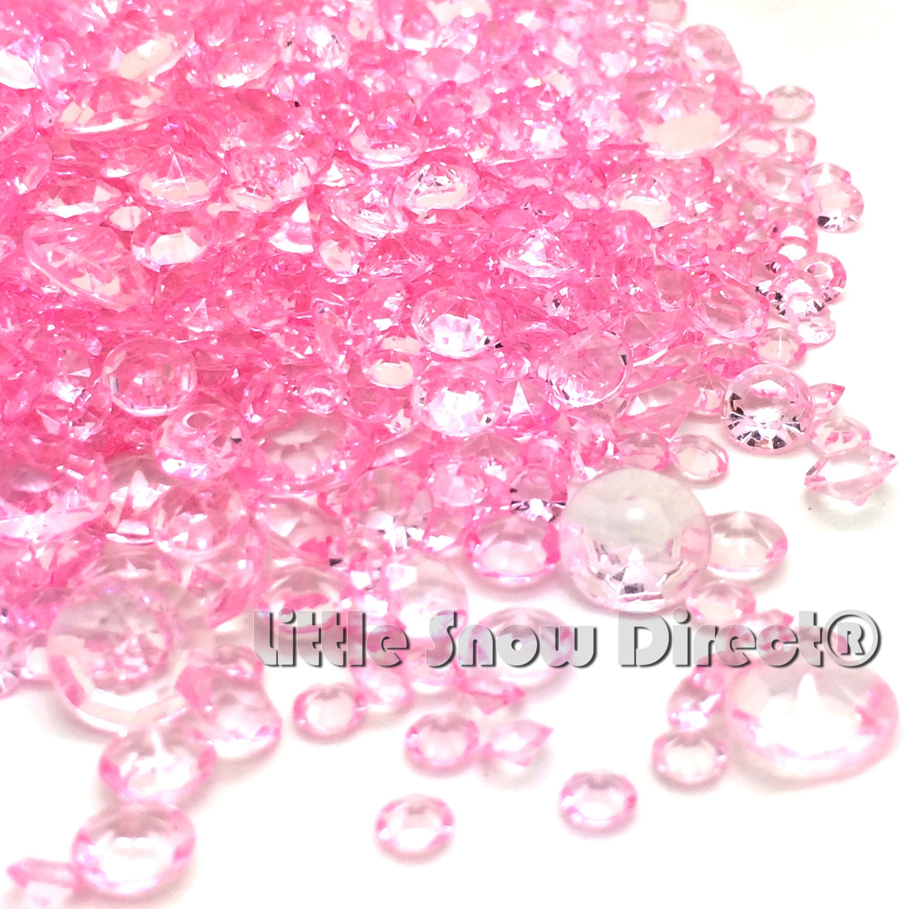 Baby Pink Table Crystal Scatter Diamonds