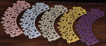 Dark Red Lace Flower Laser Cut Cupcake Wrappers / Cases - 20 pcs