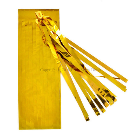 5pcs Tassels Garland Tissue Paper Bunting - Metallic Gold