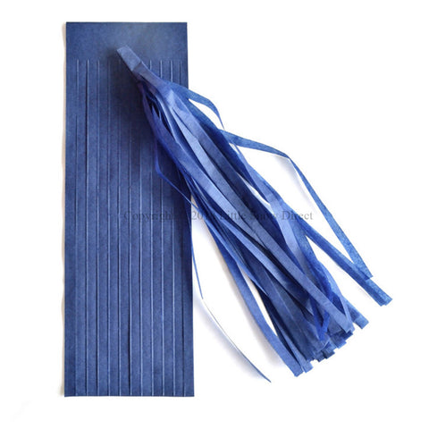 5pcs Tassels Garland Tissue Paper Bunting - Navy Blue