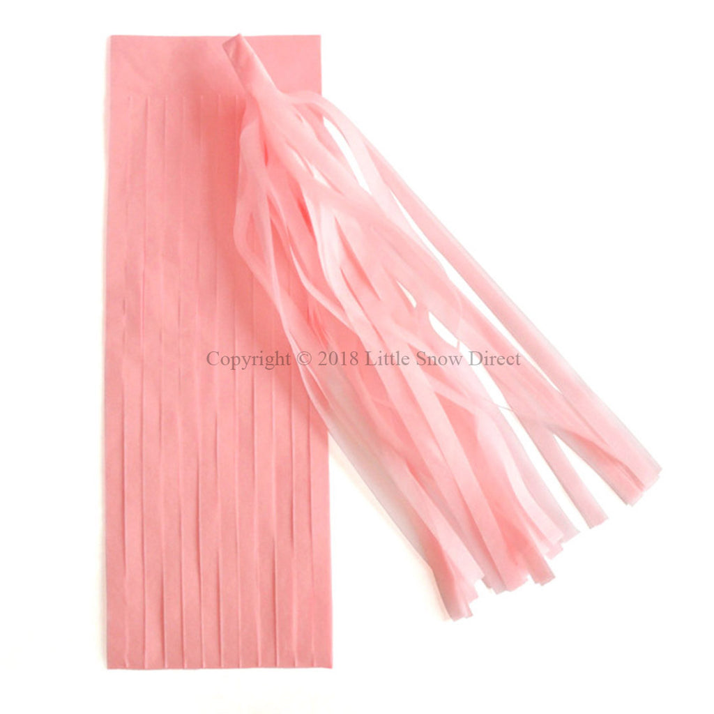 5pcs Tassels Garland Tissue Paper Bunting - Rose Pink