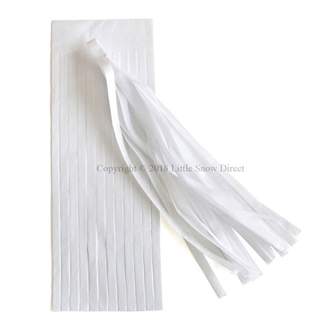 5pcs Tassels Garland Tissue Paper Bunting - White
